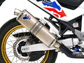 Terminal Termignoni titanio racing Honda Africa Twin 1100 L 2024-2025 vista lateral completa