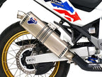Terminal Termignoni titanio racing Honda Africa Twin 1100 L 2024-2025 vista lateral completa