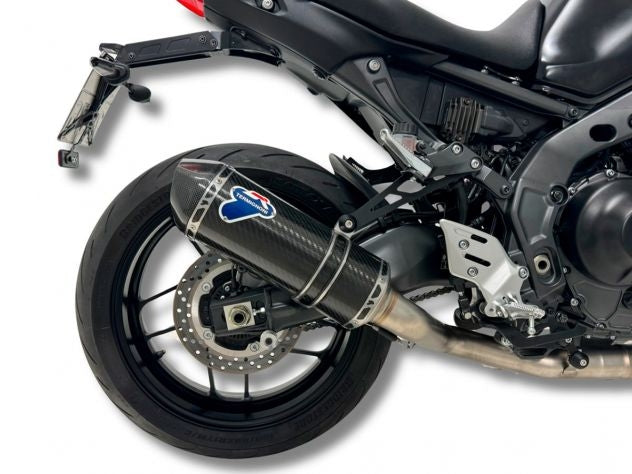 Fondello carbono forjado Termignoni con logo grabado