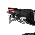 Soporte de Patente R&G instalado en Yamaha Tenere 700 2025 vista trasera completa