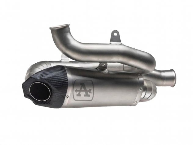 Escape Arrow Works titanio con terminal carbono Ducati Panigale V4 2025