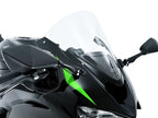 Parabrisas deportivo WRS material PMMA DOT626 ZX-6R detalle grosor 2 mm