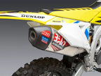 Escape completo Yoshimura RS-12 fibra de carbono montado en Suzuki RM-Z 450