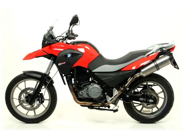Escape Arrow montado en BMW G 650 GS vista completa